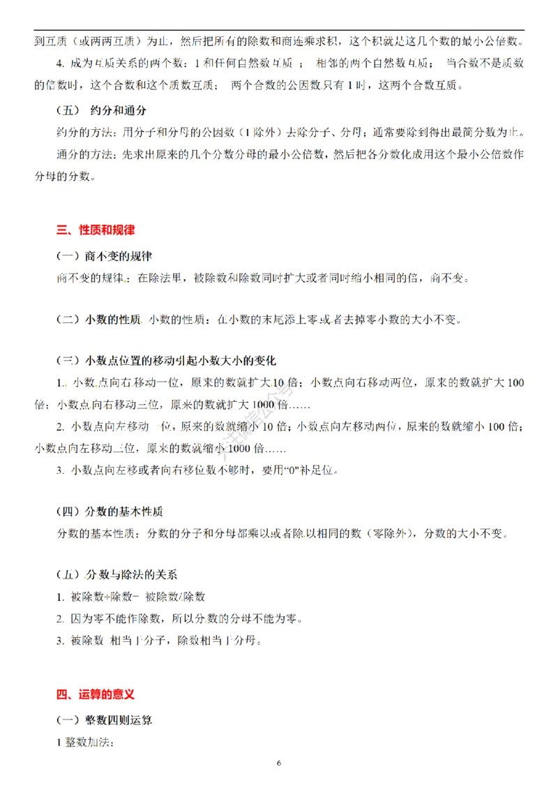 2026年小升初数学知识总结大全_7-2026小升初数学复习资料