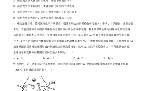 2022年高考生物试卷（山东）（空白卷）_生物历年高考真题_新&middot;PDF版2008-2025&middot;高考生物真题_生物（按年份分类）2008-2025_2022&middot;高考生物真题
