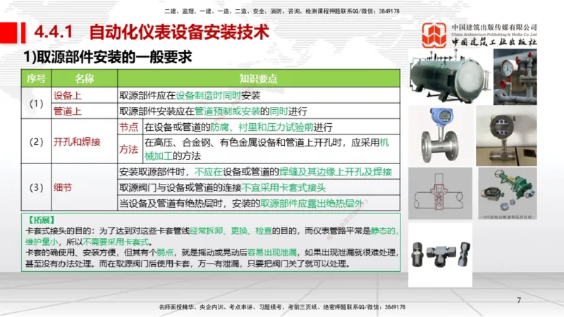 B21节：4.4自动化仪表工程安装技术（06.19）_2026年一级建造师_2026年一建机电_2025年一建机电SVIP_02-基础精讲✿高端面授✿深度强化_05-机电《两轮基础直播》闫娜JGS_讲义