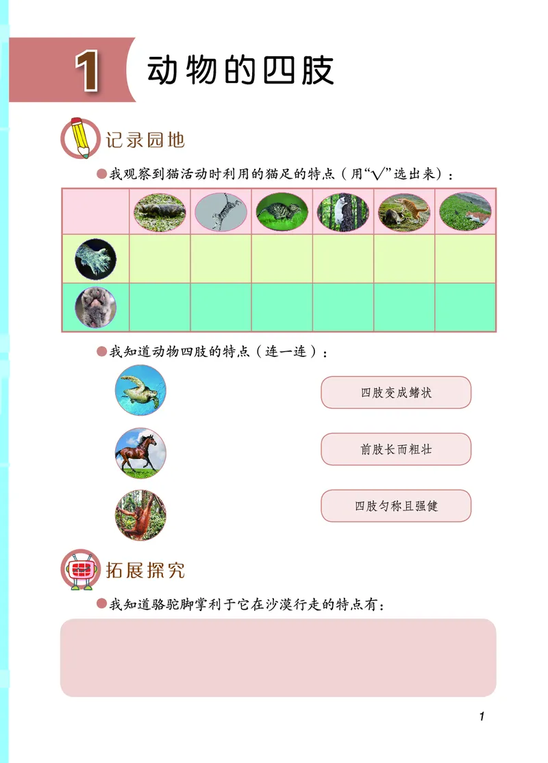 青岛版3年级科学上册活动手册_全部版本&bull;小学科学电子课本_青岛版63制小学科学课本