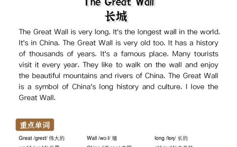 通用晨读英语小短文小作文50篇50页_小学全网线上同款资料_11号