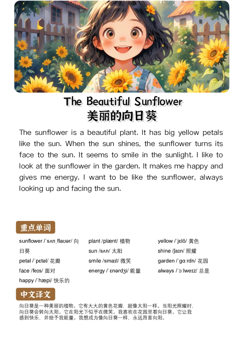 通用晨读英语小短文小作文50篇50页_小学全网线上同款资料_11号