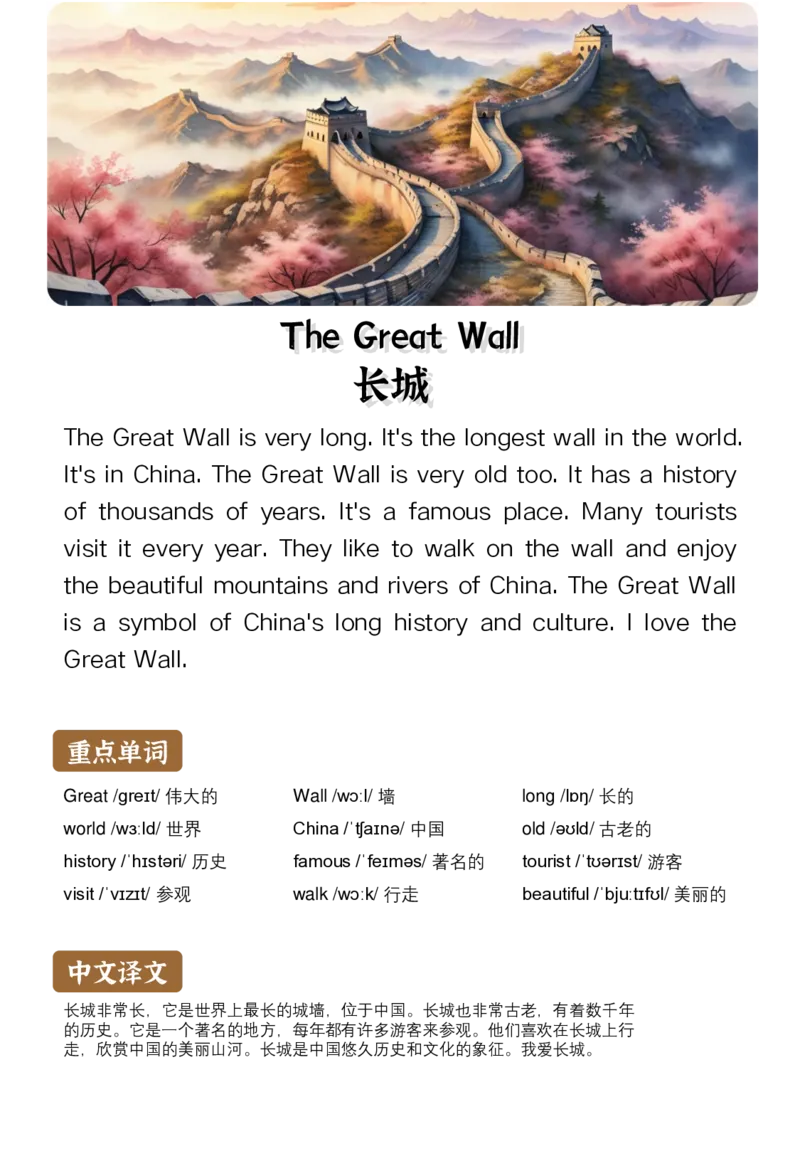 通用晨读英语小短文小作文50篇50页_小学全网线上同款资料_11号