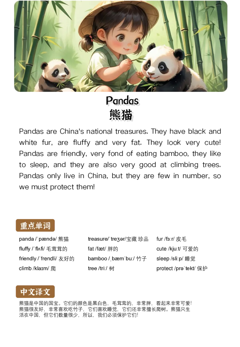 通用晨读英语小短文小作文50篇50页_小学全网线上同款资料_11号