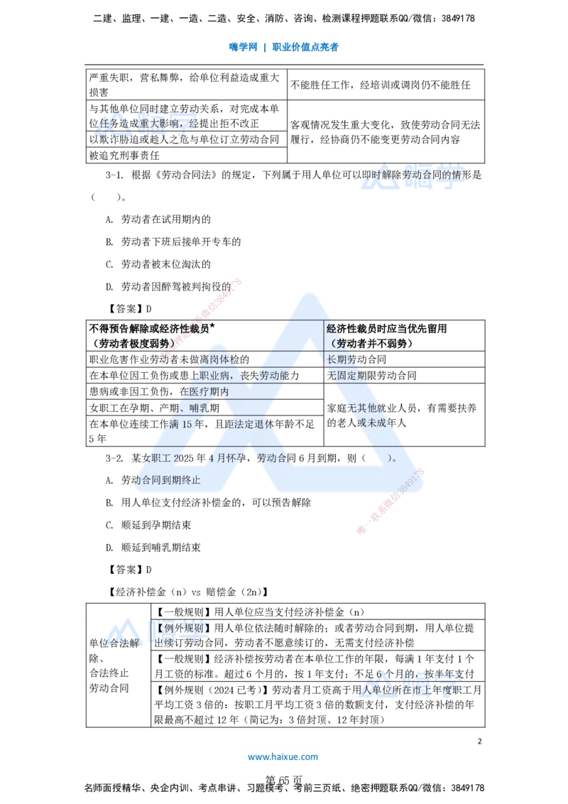 名师冲刺特训&mdash;&mdash;讲义合集_2026年一建法规_2025年一建法规SVIP_04-冲刺串讲✿考点强化✿小灶集训_34-法规《名师冲刺特训》陈印HX_讲义