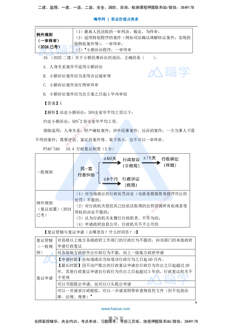 名师冲刺特训&mdash;&mdash;讲义合集_2026年一建法规_2025年一建法规SVIP_04-冲刺串讲✿考点强化✿小灶集训_34-法规《名师冲刺特训》陈印HX_讲义