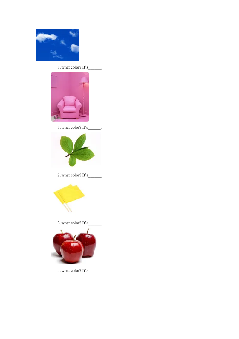 Module4Unit1It&rsquo;sred同步练习3_一年级上下册资料_一年级上语数英上下册学习资料_3-6-5、小学一年级英语上册_外研版一起点_2、同步练习_Module4