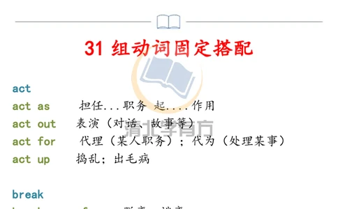 英语59高中英语丨31组高频动词固定搭配+17组介词短语，让你高考英语轻松得分！_S054高中英语备考必备学习资料包