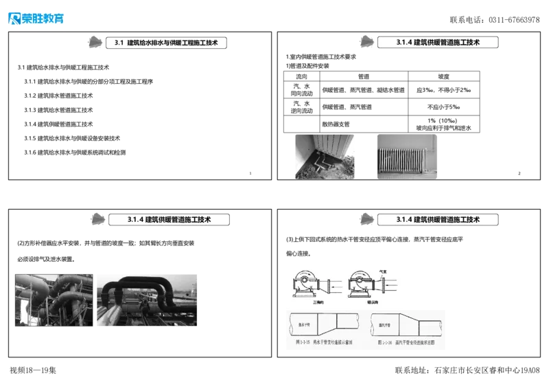 视频18&mdash;19集3.1建筑给水排水与供暖工程施工技术2（可打印版）_2026年一级建造师_2026年一建机电_2025年一建机电SVIP_02-基础精讲✿高端面授✿深度强化_讲义