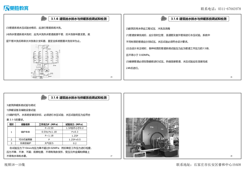 视频18&mdash;19集3.1建筑给水排水与供暖工程施工技术2（可打印版）_2026年一级建造师_2026年一建机电_2025年一建机电SVIP_02-基础精讲✿高端面授✿深度强化_讲义