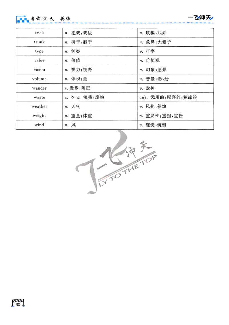 2025《一飞冲天&bull;高考抢分卷》英语考前20天_2025高中教辅（后续还会更新新习题试卷）_《一飞冲天高考抢分卷》2025版