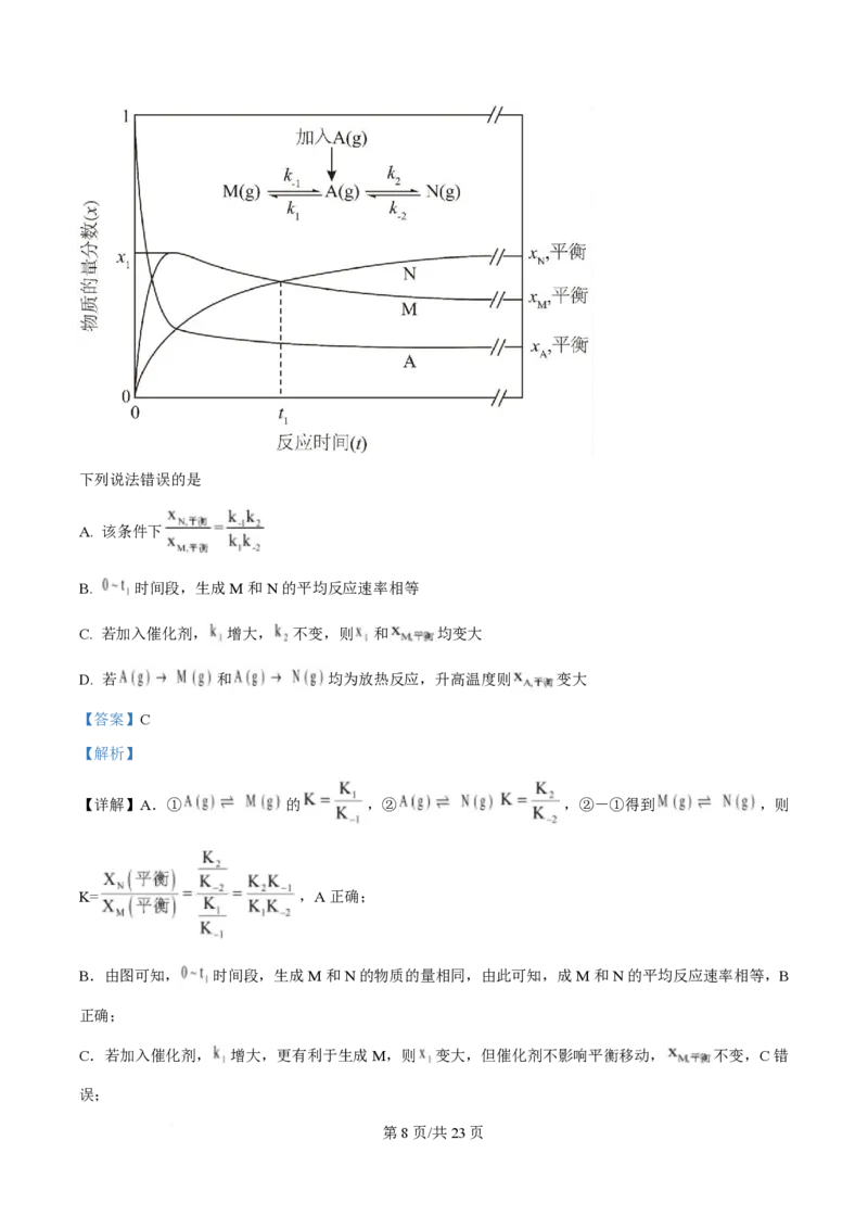 2025年高考化学试卷（安徽卷）（解析卷）_历年高考真题合集_化学历年高考真题_新&middot;PDF版2008-2025&middot;高考化学真题_化学（按年份分类）2008-2025_2025&middot;高考化学真题