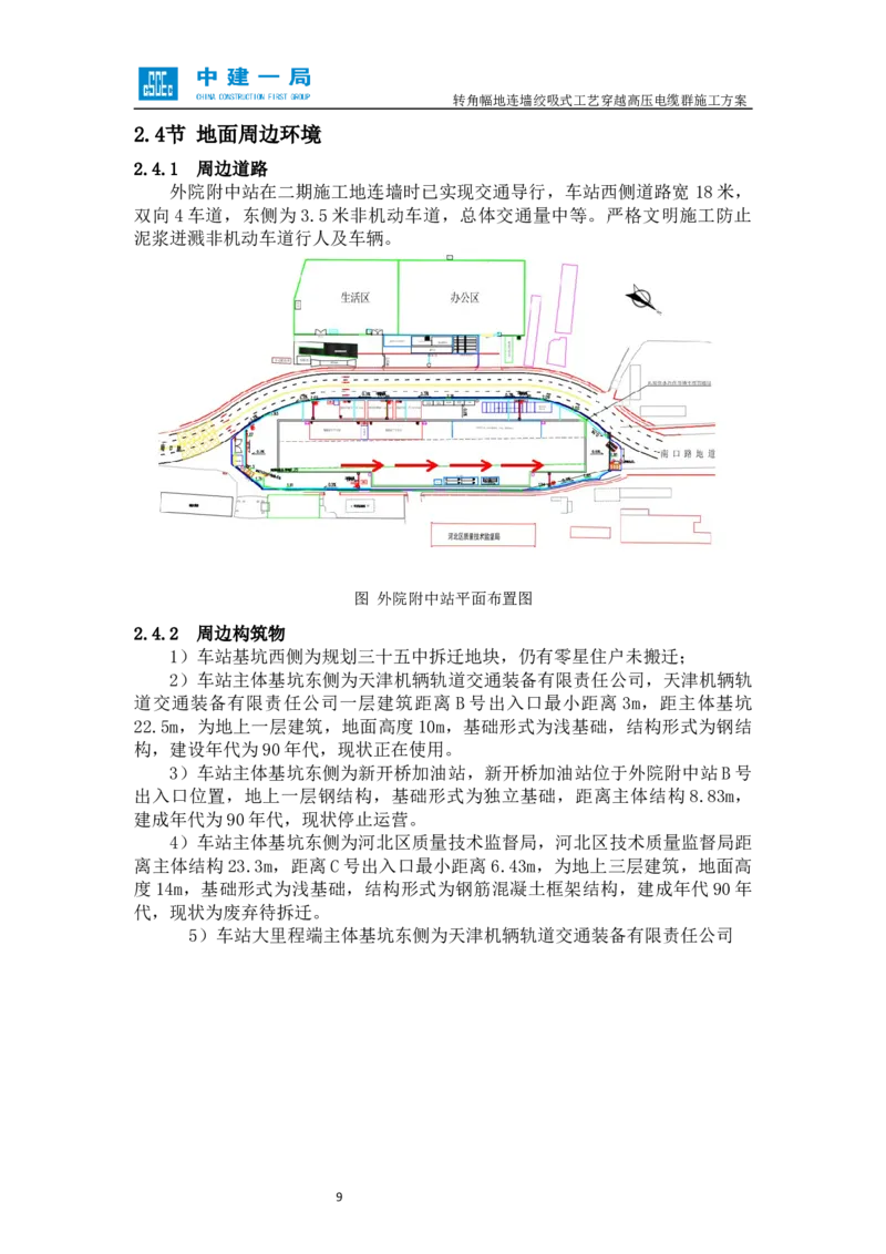 外院附中站转角幅地连墙绞吸式工艺穿越高压电缆群施工方案_2021-2023年优秀施组方案_施工方案_01外院附中站转角幅地连墙绞吸式工艺穿越高压电缆群施工方案