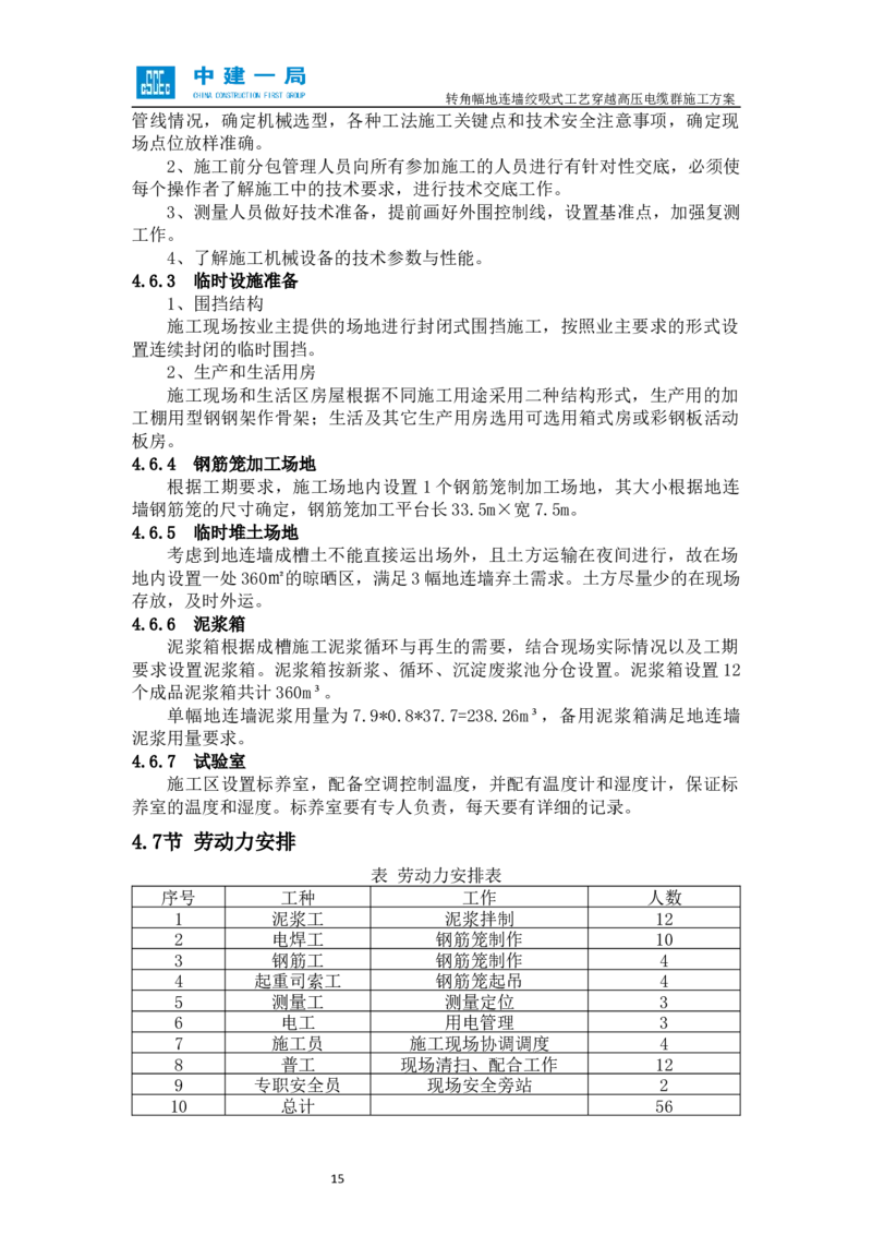 外院附中站转角幅地连墙绞吸式工艺穿越高压电缆群施工方案_2021-2023年优秀施组方案_施工方案_01外院附中站转角幅地连墙绞吸式工艺穿越高压电缆群施工方案