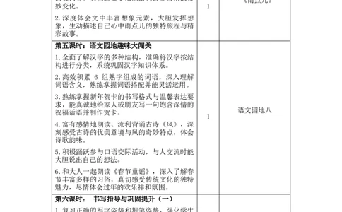 第八单元（教学计划）-一年级语文上册同步备课系列（统编版.2024秋）_一年级语文上册（统编版）_大单元教学课件+教学设计+作业设计+教学计划