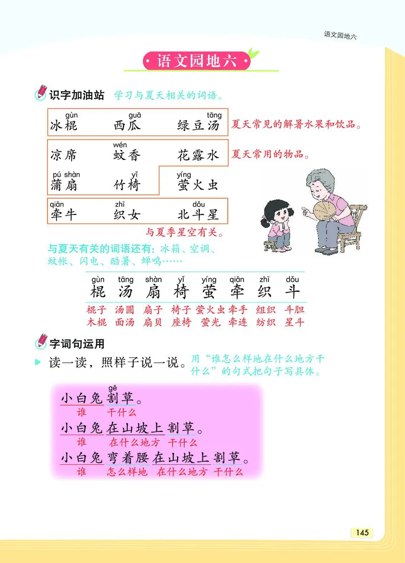 《教材一点通》语文1年级下册（RJ）_一年级上下册资料_小学一年级学习资料-25年更新版_1-02、小学一年级语文下册_3-6-2-2、练习题、作业、专项、试卷_部编（人教）版_电子册类