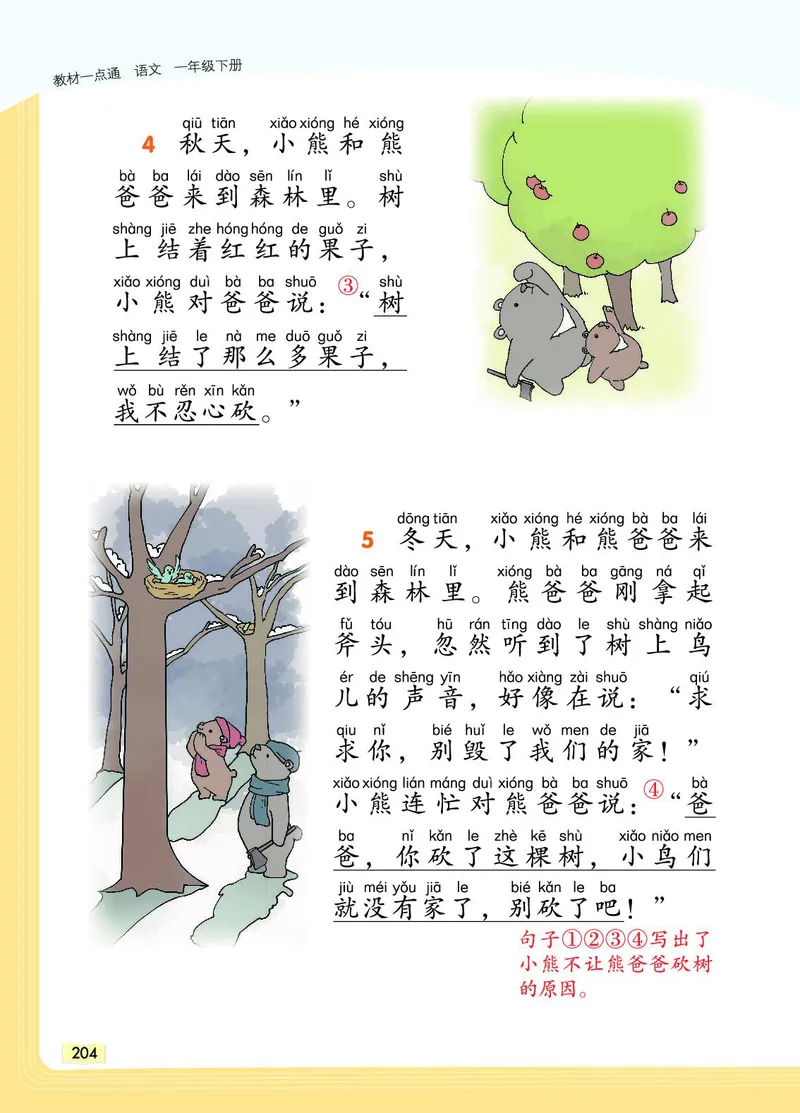 《教材一点通》语文1年级下册（RJ）_一年级上下册资料_小学一年级学习资料-25年更新版_1-02、小学一年级语文下册_3-6-2-2、练习题、作业、专项、试卷_部编（人教）版_电子册类