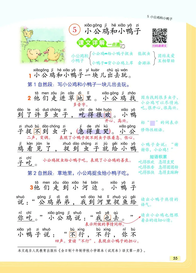 《教材一点通》语文1年级下册（RJ）_一年级上下册资料_小学一年级学习资料-25年更新版_1-02、小学一年级语文下册_3-6-2-2、练习题、作业、专项、试卷_部编（人教）版_电子册类