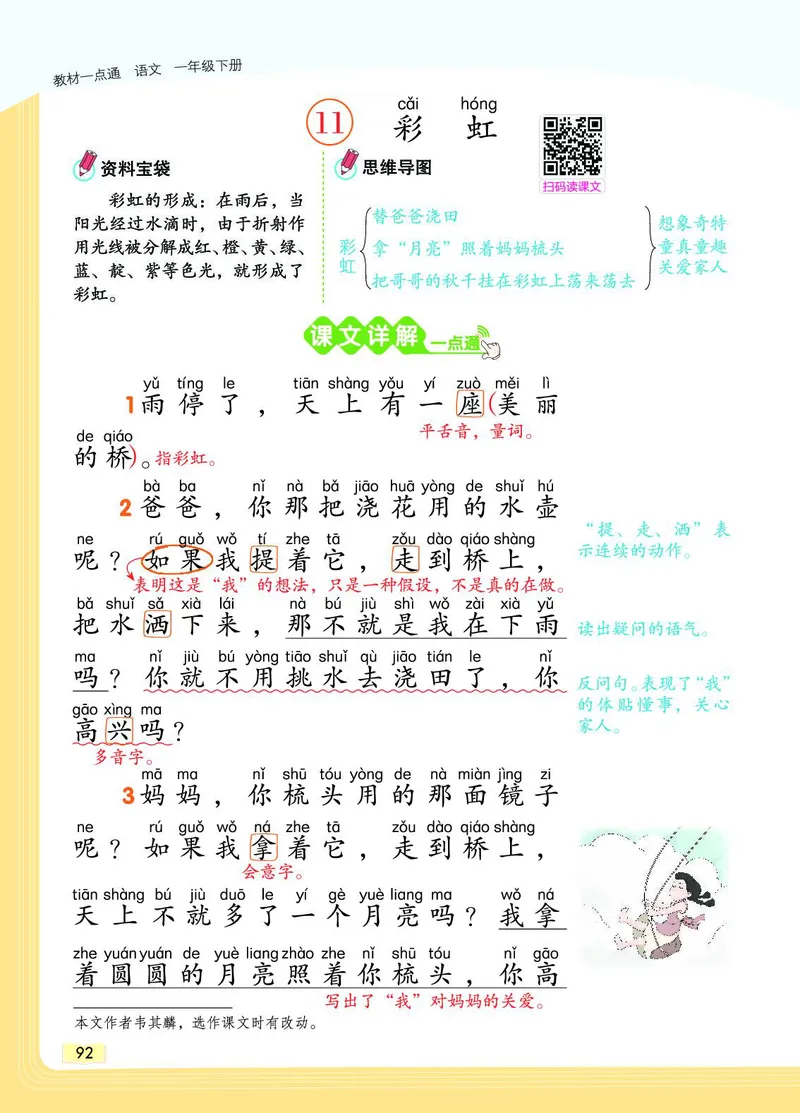 《教材一点通》语文1年级下册（RJ）_一年级上下册资料_小学一年级学习资料-25年更新版_1-02、小学一年级语文下册_3-6-2-2、练习题、作业、专项、试卷_部编（人教）版_电子册类