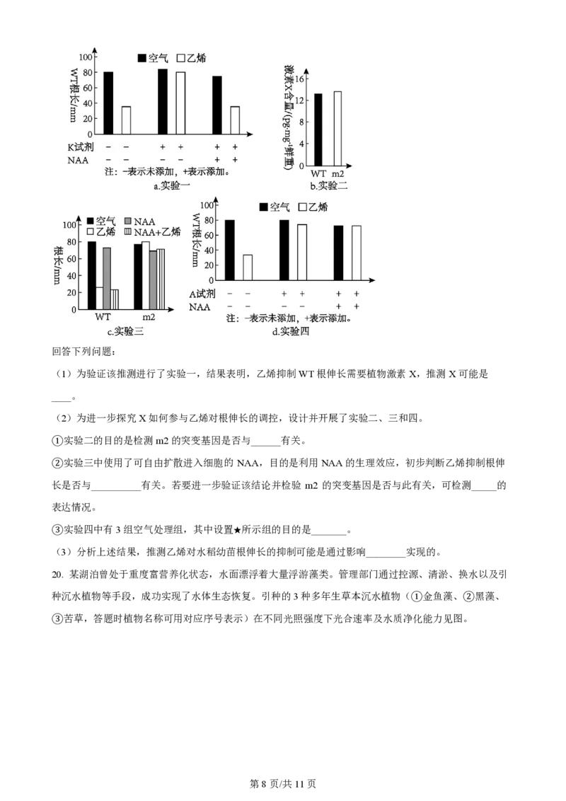 2024年高考生物试卷（广东）（空白卷）_生物历年高考真题_新&middot;PDF版2008-2025&middot;高考生物真题_生物（按年份分类）2008-2025_2024&middot;高考生物真题