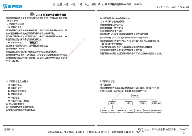 视频13集2.3项目管理标准体系（可打印版）_2026年一级建造师_2026年一建管理_2025年一建管理SVIP_02-基础精讲✿高端面授✿深度强化_13-管理《教材精讲班》大微RS_讲义