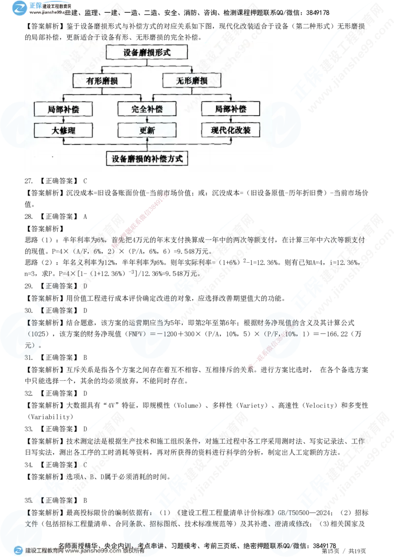 2025一建-经济预测全真模拟卷（二）-题目答案分离_2026年一级建造师_2026年一建经济_2025年一建经济SVIP_05-考前密训✿央企特训✿机构普押_22-经济《全真三套卷》JG
