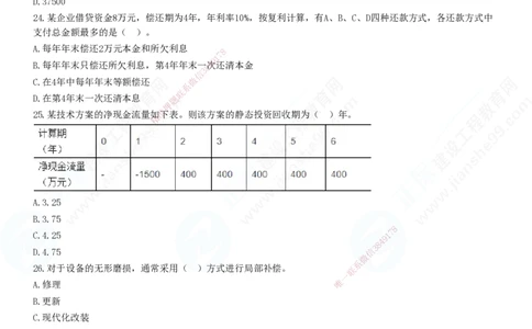 2025一建-经济预测全真模拟卷（二）-题目答案分离_2026年一级建造师_2026年一建经济_2025年一建经济SVIP_05-考前密训✿央企特训✿机构普押_22-经济《全真三套卷》JG