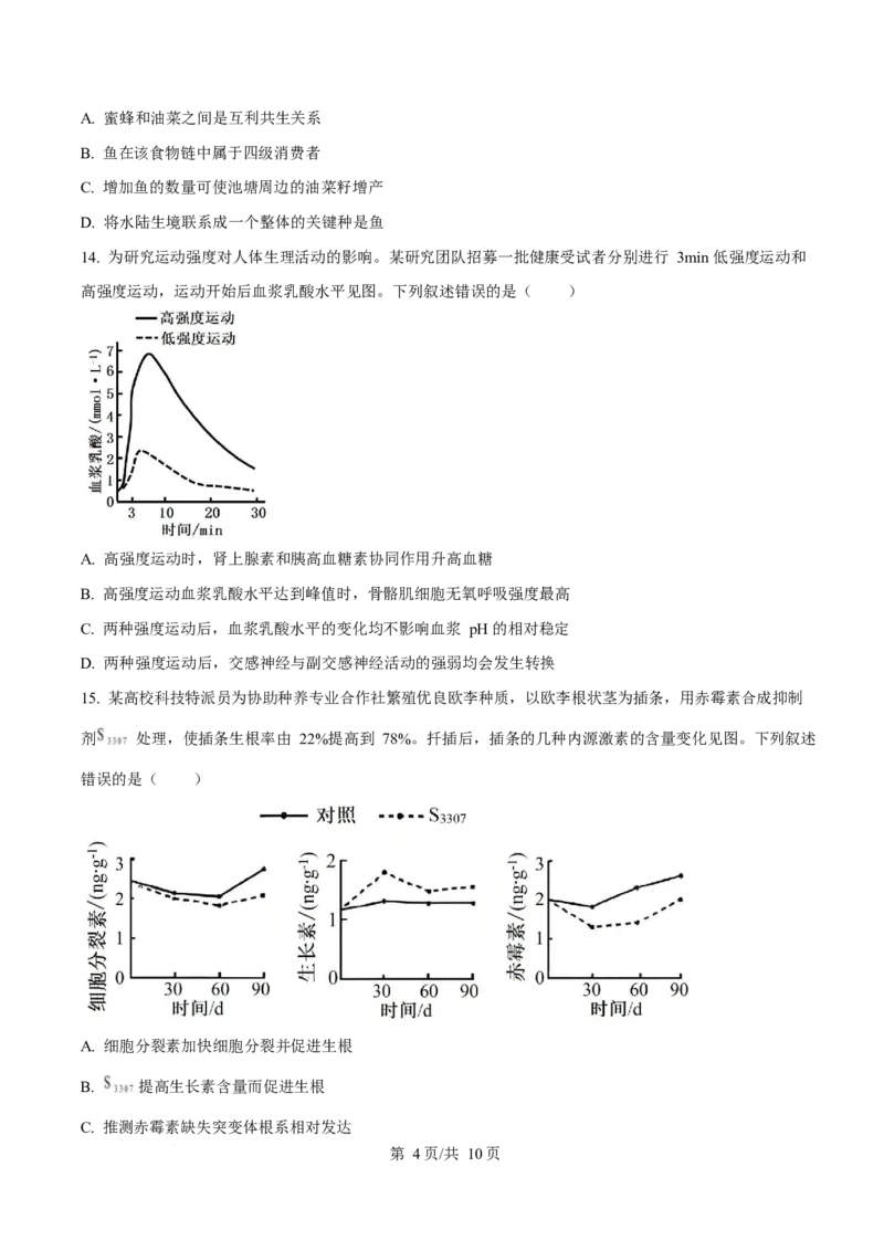 2025年高考生物试卷（广东卷）（空白卷）_生物历年高考真题_新&middot;Word版2008-2025&middot;高考生物真题_生物（按年份分类）2008-2025_2025&middot;高考生物真题