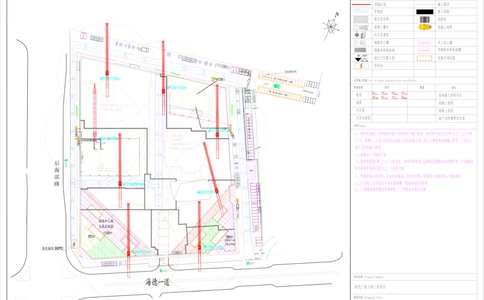 附件3-各阶段施工现场平面布置图_2021-2023年优秀施组方案_施工组织设计_施组20-泰伦广场施工组织设计_1、施工组织总设计-泰伦广场主体工程