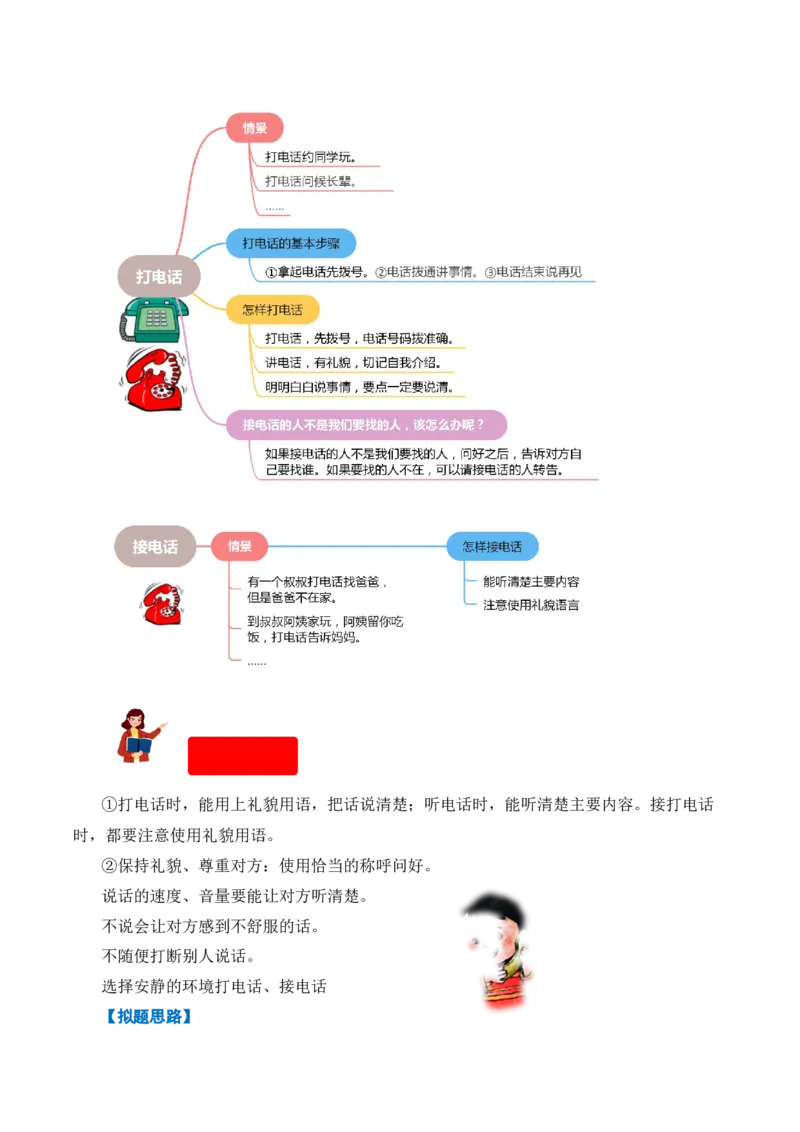 第三单元写话：打电话（教学设计）-（统编版.2024）_一年级语文下册（统编版）_单元写作能力提升_2025版