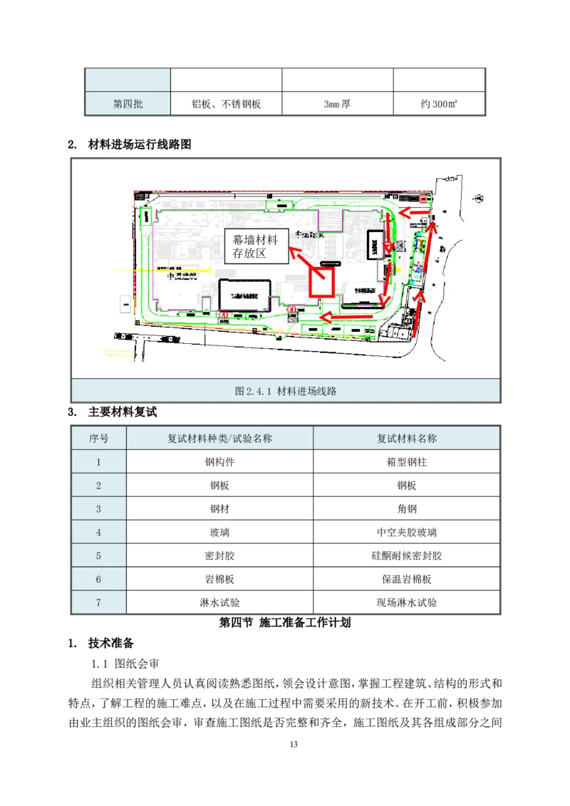 幕墙施工方案1_2021-2023年优秀施组方案_施工方案_三利大厦高塔拉索幕墙施工方案