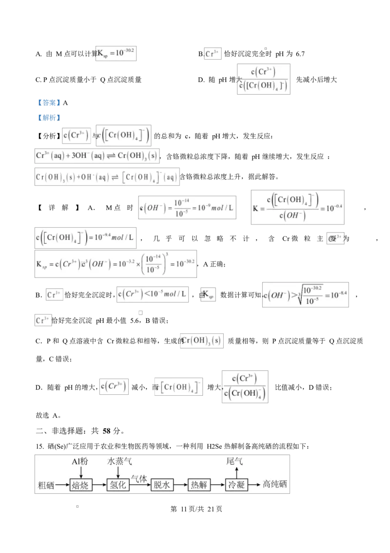 2025年高考化学试卷（重庆卷）（解析卷）_历年高考真题合集_化学历年高考真题_新&middot;Word版2008-2025&middot;高考化学真题_化学（按年份分类）2008-2025_2025&middot;高考化学真题