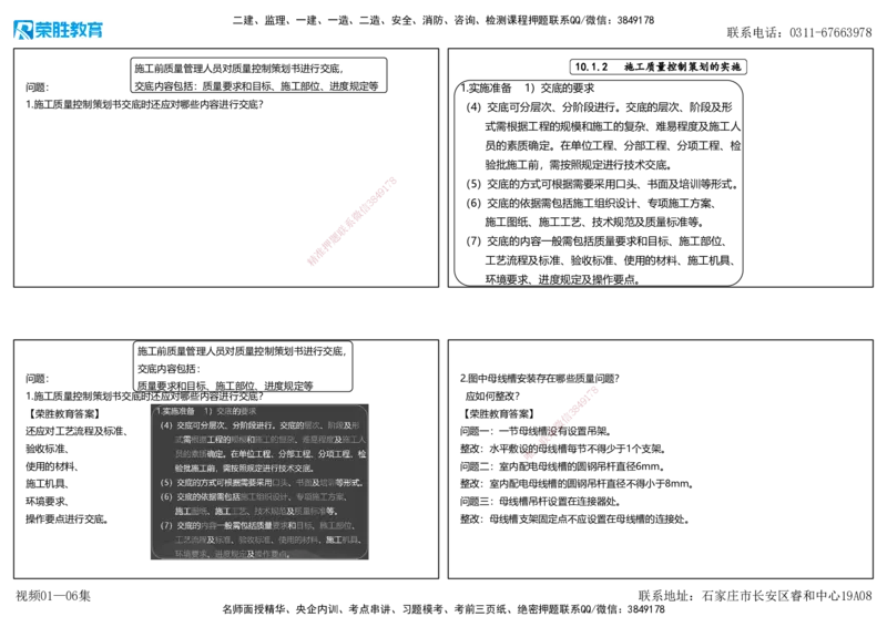视频01&mdash;06集2025一建机电预测A卷讲义（可打印版）_2026年一级建造师_2026年一建机电_2025年一建机电SVIP_05-考前密训✿央企特训✿机构普押_17-机电《预测AB卷》闫柯RS_讲义
