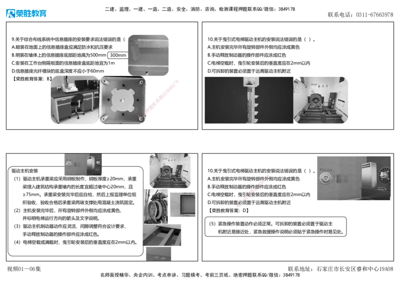 视频01&mdash;06集2025一建机电预测A卷讲义（可打印版）_2026年一级建造师_2026年一建机电_2025年一建机电SVIP_05-考前密训✿央企特训✿机构普押_17-机电《预测AB卷》闫柯RS_讲义