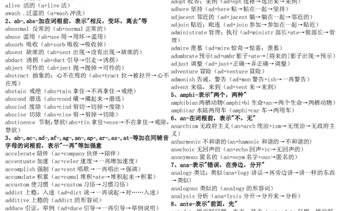 英语01603个词根词缀_S054高中英语备考必备学习资料包