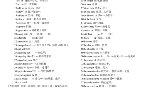 英语70高考完形固定搭配452个_S054高中英语备考必备学习资料包