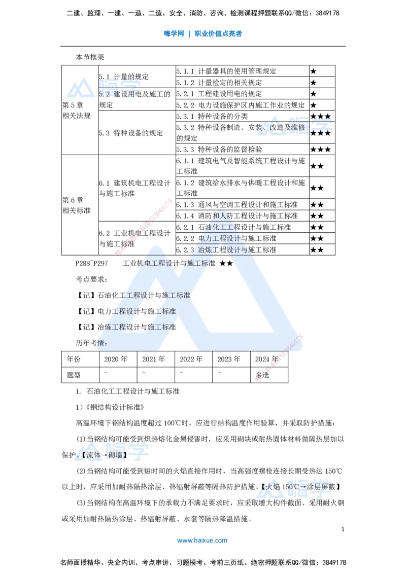 （53）工业机电工程设计与施工标准_2026年一级建造师_2026年一建机电_2025年一建机电SVIP_02-基础精讲✿高端面授✿深度强化_28-机电《实景精讲通关》杨海军HX_讲义