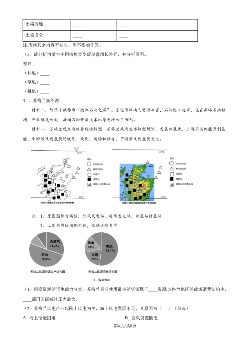 2025年高考地理试卷（上海卷）（空白卷）_地理历年高考真题_新&middot;Word版2008-2025&middot;高考地理真题_地理（按年份分类）2008-2025_2025&middot;地理高考真题