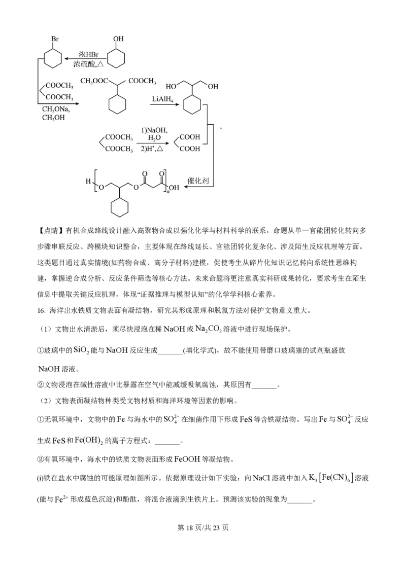 2025年高考化学试卷（江苏卷）（解析卷）_历年高考真题合集_化学历年高考真题_新&middot;PDF版2008-2025&middot;高考化学真题_化学（按年份分类）2008-2025_2025&middot;高考化学真题