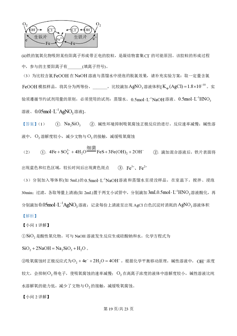 2025年高考化学试卷（江苏卷）（解析卷）_历年高考真题合集_化学历年高考真题_新&middot;PDF版2008-2025&middot;高考化学真题_化学（按年份分类）2008-2025_2025&middot;高考化学真题