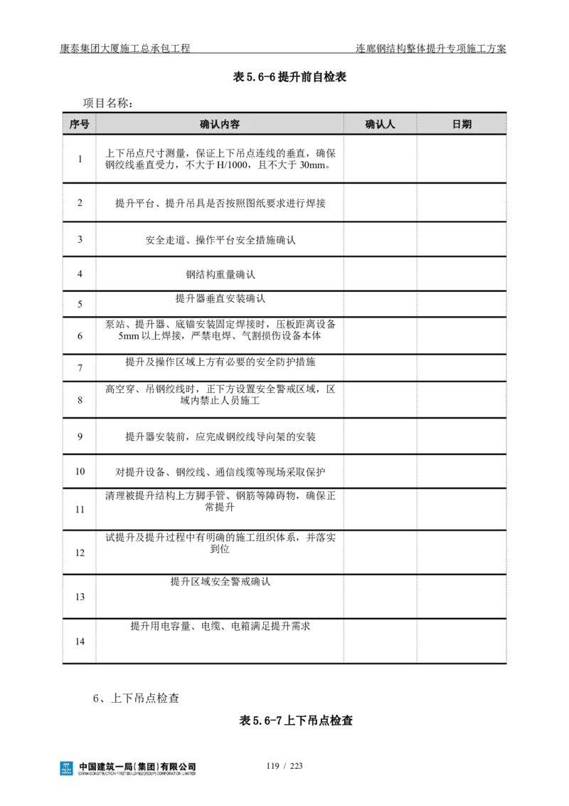 康泰集团大厦施工总承包工程-钢结构连廊专项施工方案-正文_2021-2023年优秀施组方案_施工方案_方案36-连廊钢结构整体提升专项施工方案