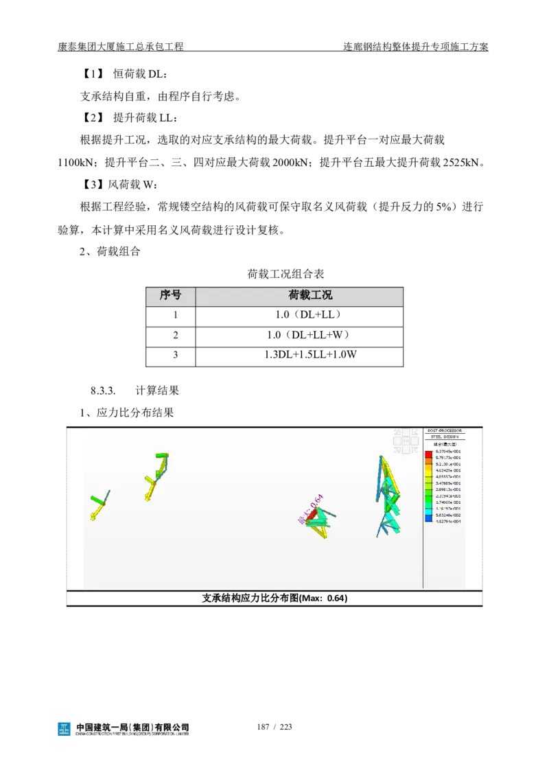 康泰集团大厦施工总承包工程-钢结构连廊专项施工方案-正文_2021-2023年优秀施组方案_施工方案_方案36-连廊钢结构整体提升专项施工方案