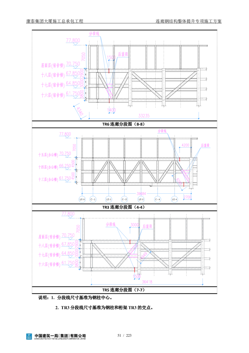 康泰集团大厦施工总承包工程-钢结构连廊专项施工方案-正文_2021-2023年优秀施组方案_施工方案_方案36-连廊钢结构整体提升专项施工方案