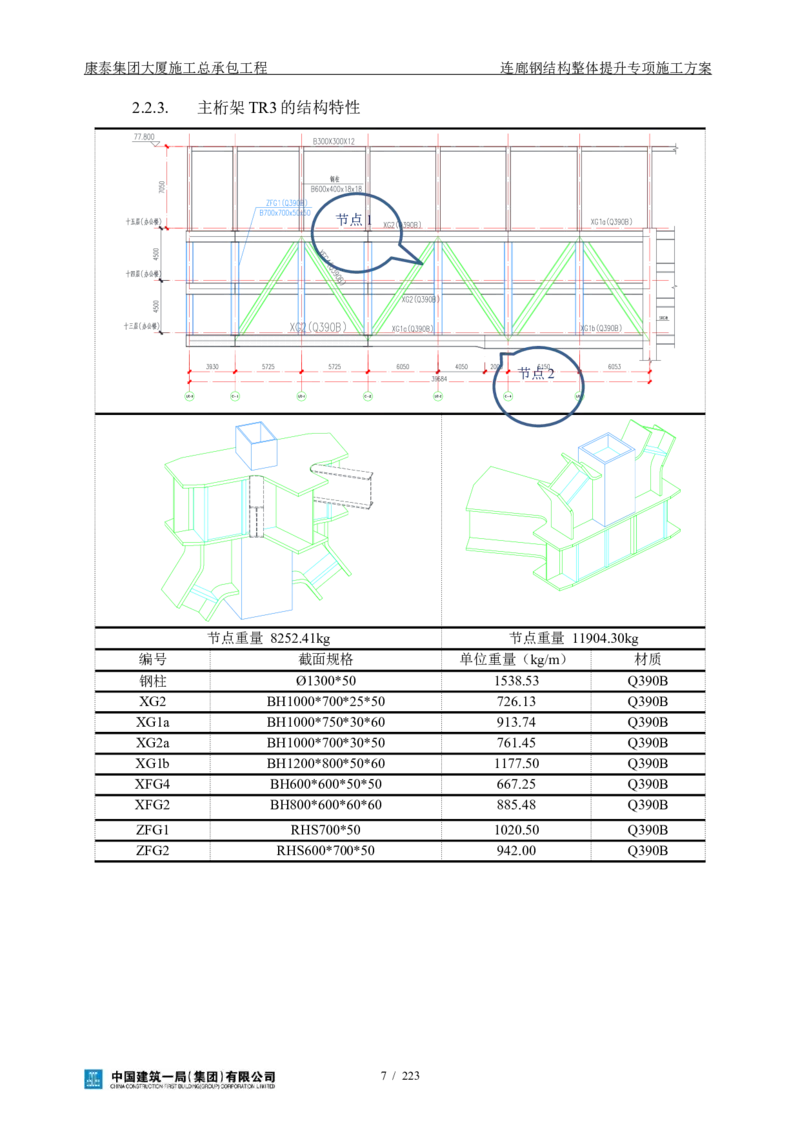 康泰集团大厦施工总承包工程-钢结构连廊专项施工方案-正文_2021-2023年优秀施组方案_施工方案_方案36-连廊钢结构整体提升专项施工方案