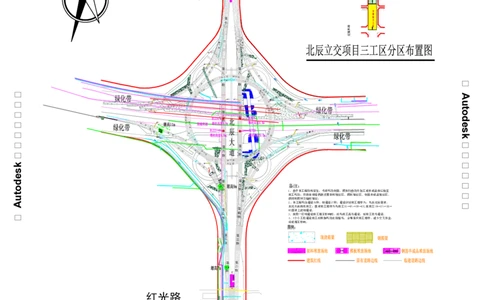 附件5：西安市体育中心外围提升改善道路PPP项目（一标段）C标（K4+906-K6+171）上部结构平面布置图_2021-2023年优秀施组方案_施工组织设计_1.施工组织设计