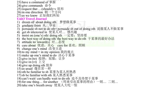 英语97人教版高中英语必修一至选修八短语_S054高中英语备考必备学习资料包