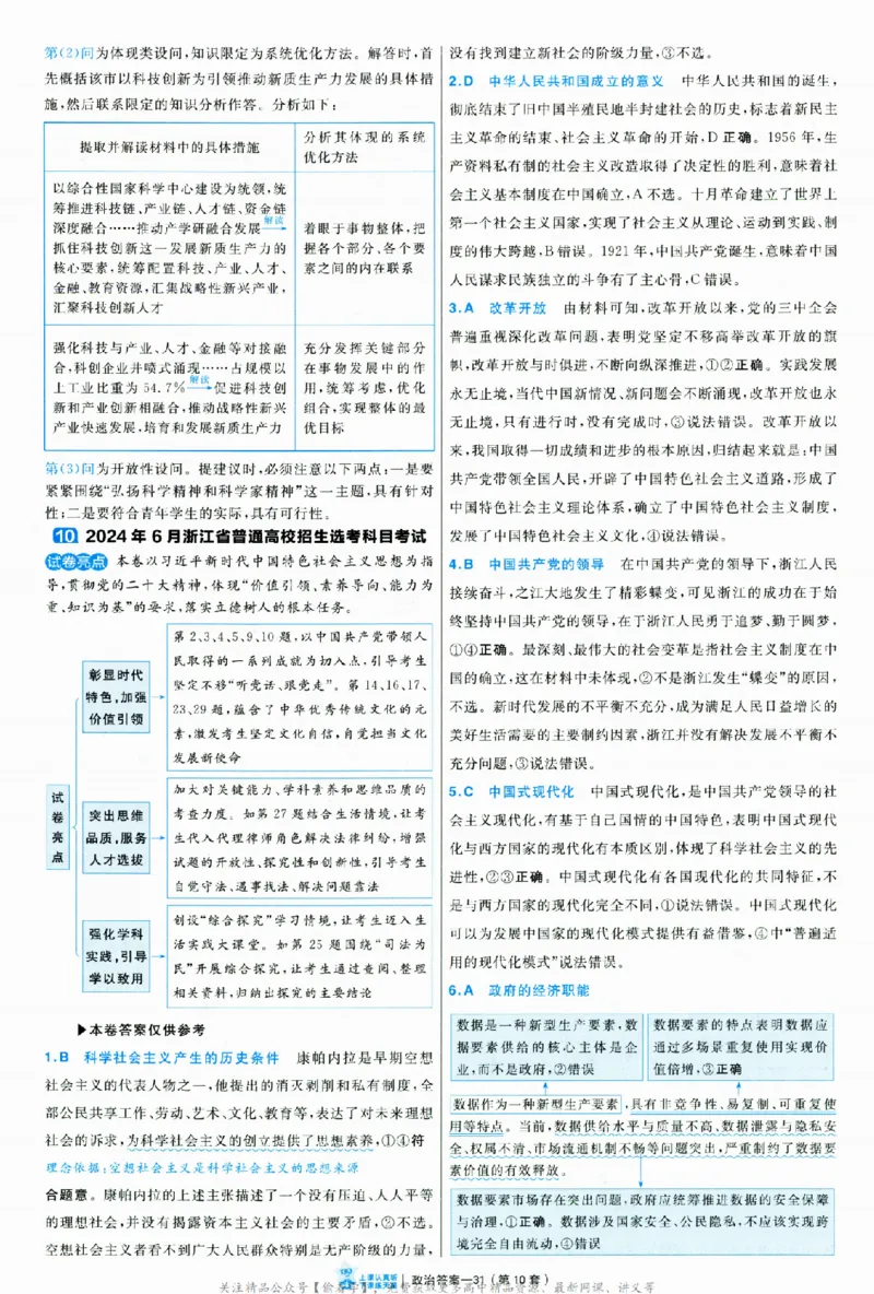 2025《金考卷&middot;特快专递&middot;第3期&middot;政治》答案_2025高中教辅（后续还会更新新习题试卷）_2025版《金考卷特快专递》_2025版金考卷特快专递第三期政治