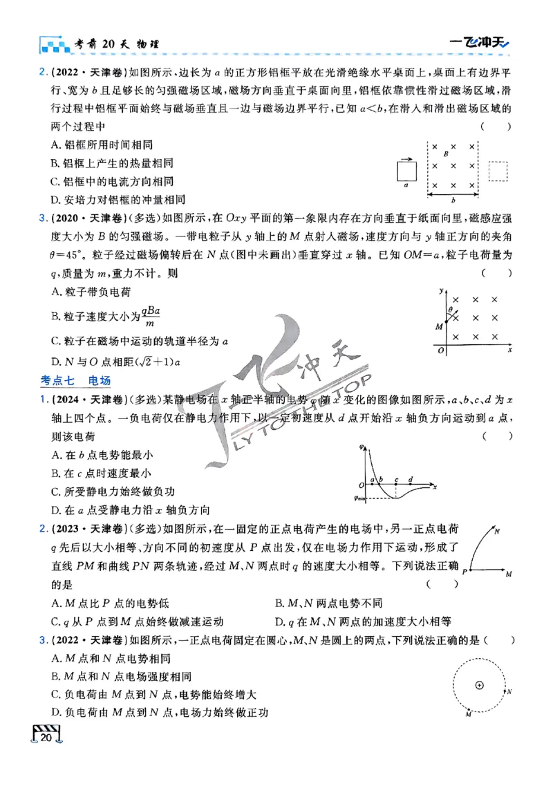 2025《一飞冲天&bull;高考抢分卷》物理考前20天_2025高中教辅（后续还会更新新习题试卷）_《一飞冲天高考抢分卷》2025版