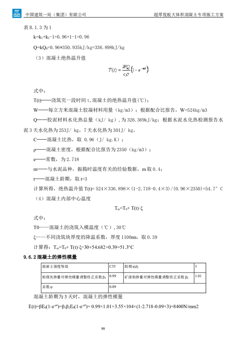 超厚筏板大体积混凝土专项施工方案_2021-2023年优秀施组方案_施工方案_方案20-金圆大厦超厚筏板大体积混凝土专项施工方案