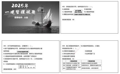 视频21&mdash;22集2025一建项目管理破题第402&mdash;465题（可打印版）_2026年一级建造师_2026年一建管理_2025年一建管理SVIP_03-习题精析✿实战特训✿模考通关_14-管理《破题提升班》大微RS